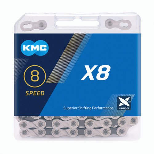 Kette KMC X-8, silber/grau