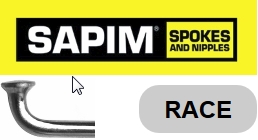 SAPIM RACE 240 mm, OHNE Gewinde, silber, ROHLOFF Spezifikation,