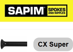 SAPIM  Super CX-Ray 272 mm, schwarz, gerade